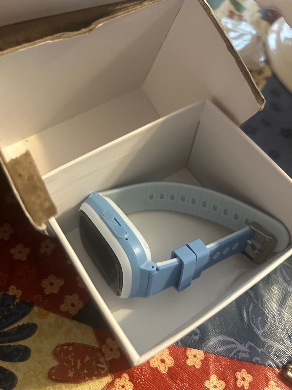 Children's Blue Silicone Smartwatch with Touchscreen - Picture 6 of 6